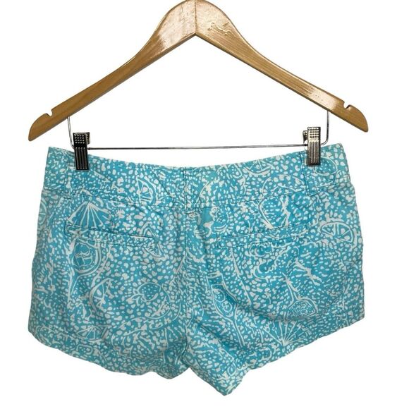 Lilly Pulitzer Womens Size 0 The Walsh Shorts Pockets Fruits & Drinks Blue White - Picture 4 of 7